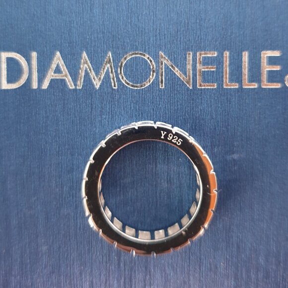 Diamonelle Sterling Silver Baguette Eternity Band - Picture 10 of 10